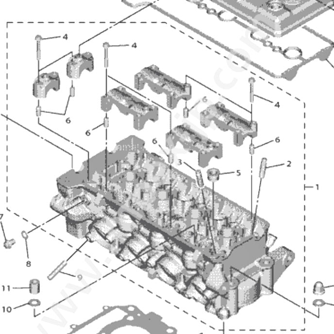 Yamaha R6 cylinder head