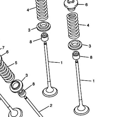 Yamaha R6 exhaust valves ( 8 )