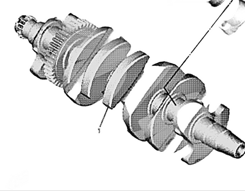 Yamaha R6 crankshaft